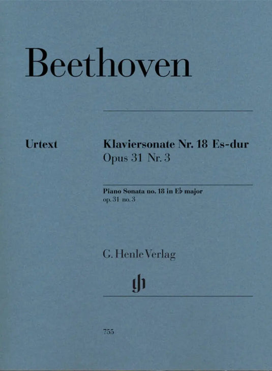 BEETHOVEN - PIANO SONATA N. 18 Eb Major  Opus 31 n.3