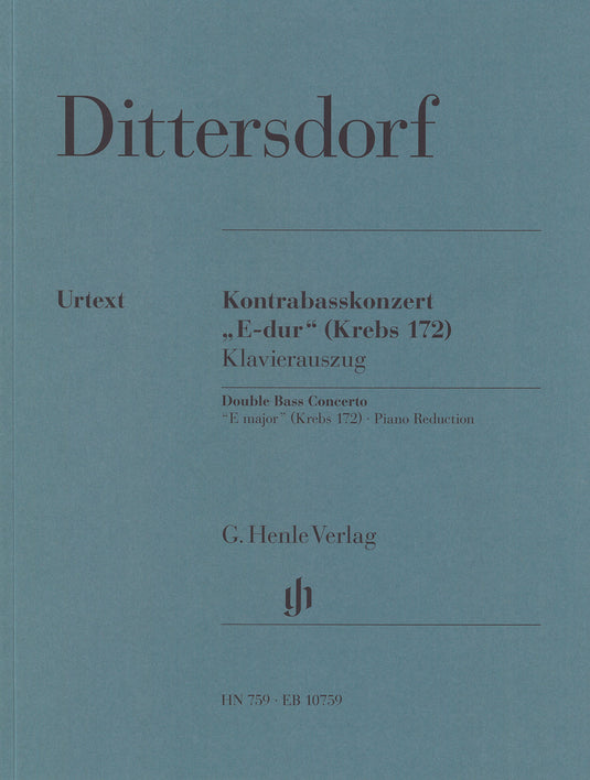 DITTERSDORF - Double Bass Concerto “in E major” [D major] Krebs 172