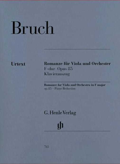 BRUCH - Romanze fur Viola und Orchester F-Dur Opus 85