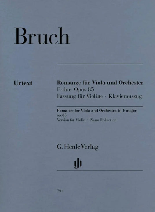 BRUCH - Romance F major op. 85 (Violin Version)