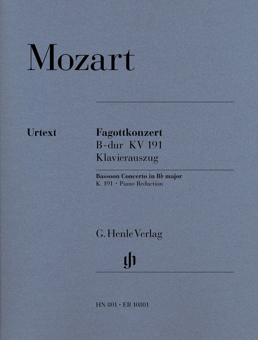 MOZART - Bassoon Concerto in B flat major K. 191 (186e)