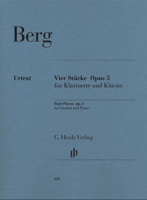 BERG - Four Pieces op. 5 - Clarinet and Piano