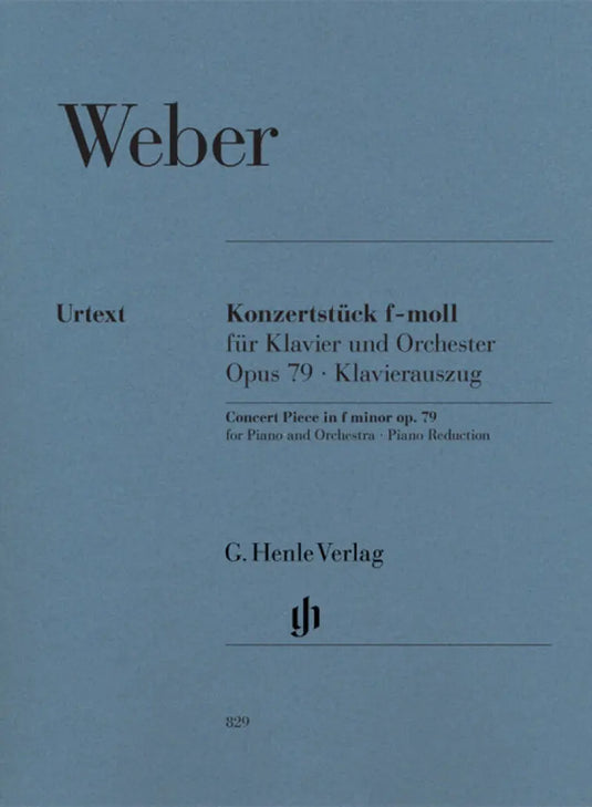 WEBER - Konzerstuck Fur Klavier Und Orchester F-Moll Op 79