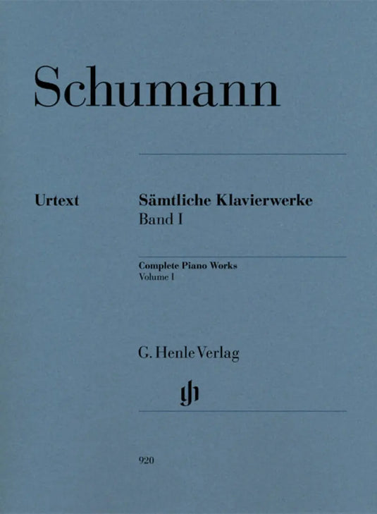 SCHUMANN - Complete Piano Works Volume 1