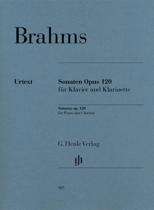 BRAHMS - Sonatas Op.120 - Clarinetto e Piano