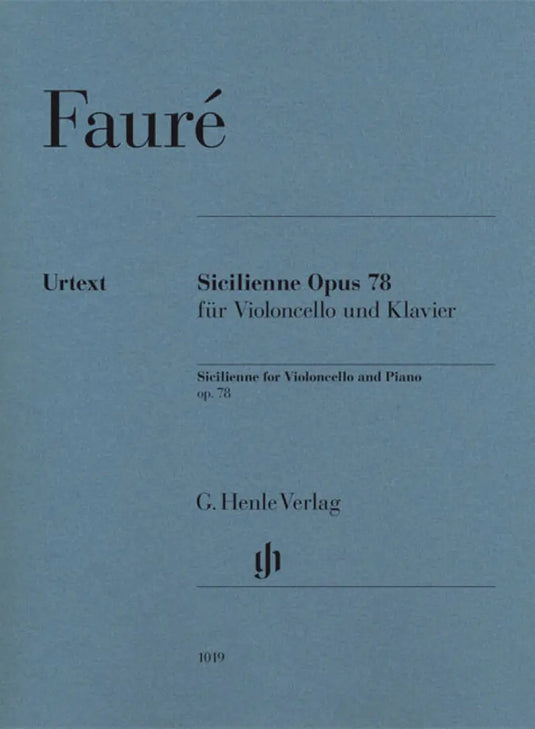 FAURE - Sicilienne for Violoncello and Piano op.78