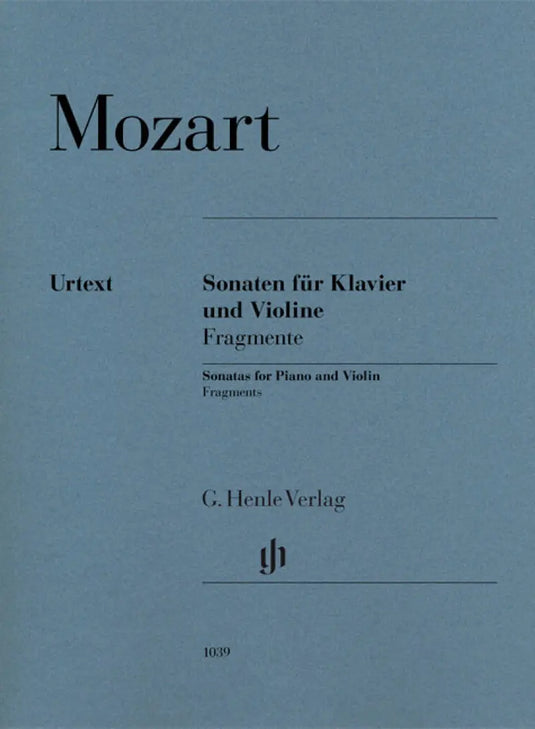 MOZART - Sonatas For Piano and Violin -Fragments