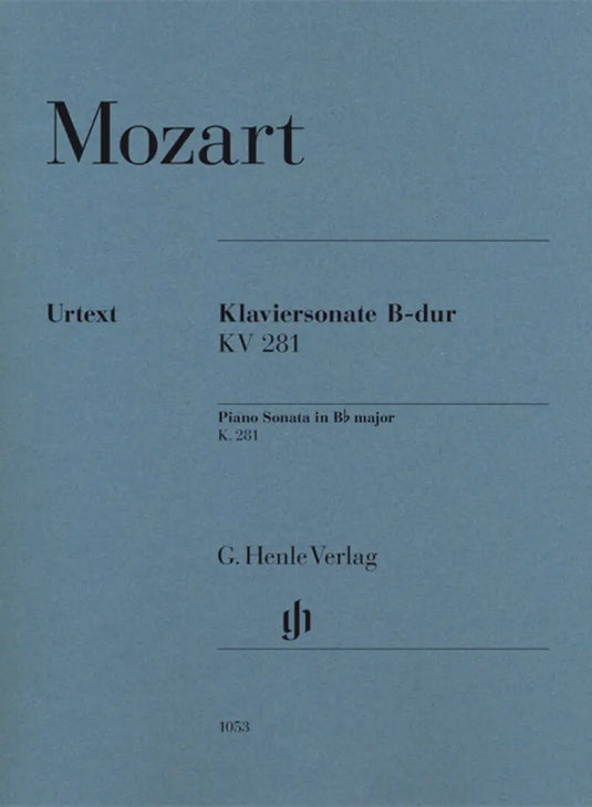 MOZART - Piano Sonata In B Flat Major K. 281 Piano Urtext