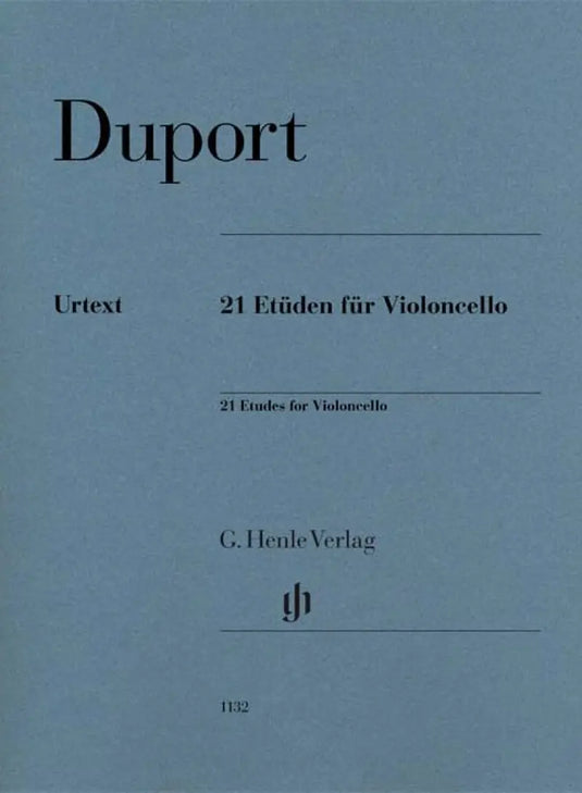 DUPORT - 21 Etüden für Violoncello