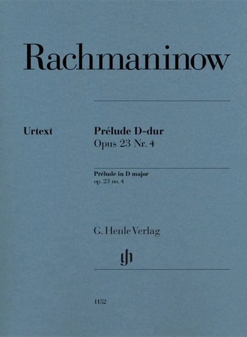 RACHMANINOFF - Prélude In D Op.23 No.4