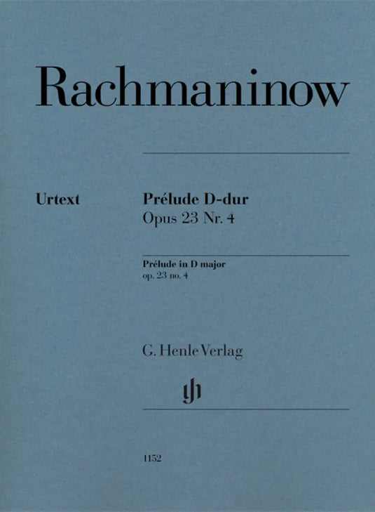 RACHMANINOFF - Prélude In D Op.23 No.4