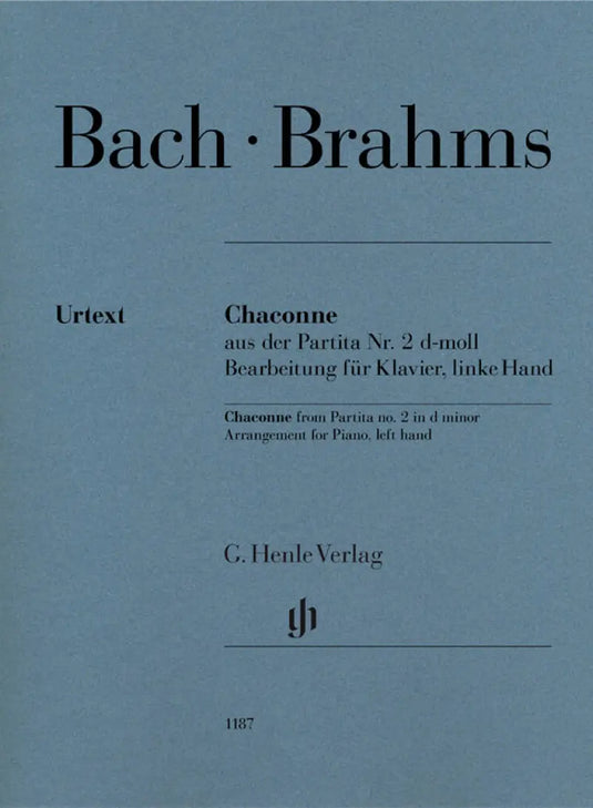 BACH - BRAHMS - Chaconne aus Partita Nr. 2 d-moll - Arrangment for Piano, Left hand