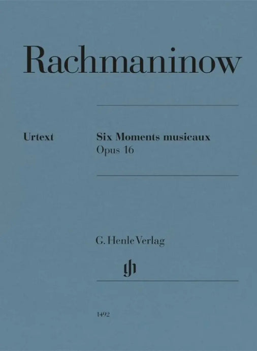 RACHMANINOFF - Six Moments Musicaux Op. 16