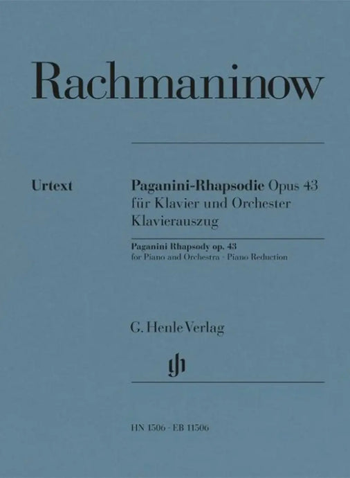 RACHMANINOFF - Paganini-Rhapsodie Opus 43 - Piano Reduction