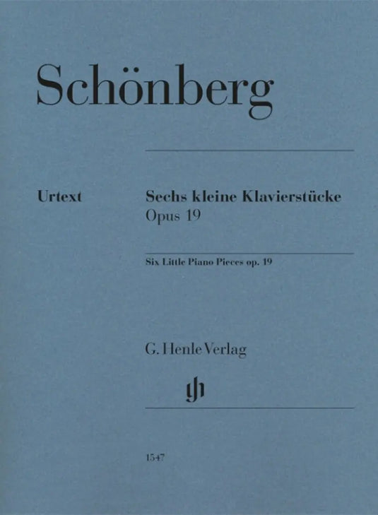 SCHONBERG - Sechs Kleine klavierstücke