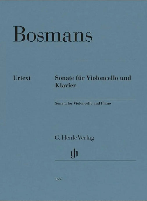 BOSMANS - Sonata for Violoncello and Piano