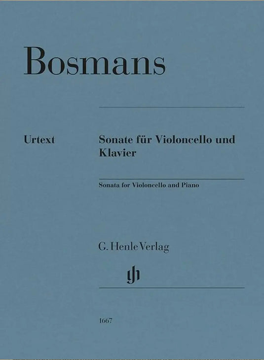 BOSMANS - Sonata for Violoncello and Piano
