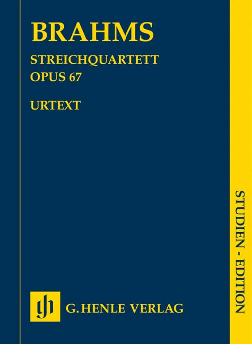 BRAHMS - String Quartet B flat major op. 67 - Partitura