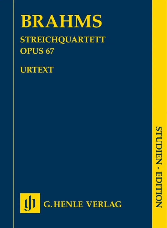 BRAHMS - String Quartet B flat major op. 67 - Partitura