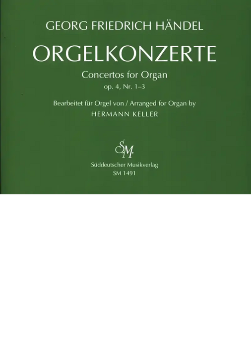 HANDEL - Orgelkonzerte für Orgel allein mit Pedal. Heft 1 op. 4