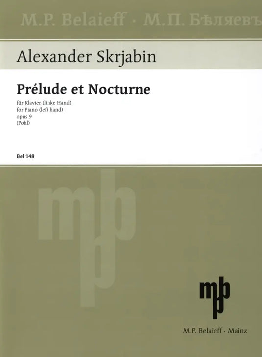 SKRJABIN - Prélude et Nocturne op. 9