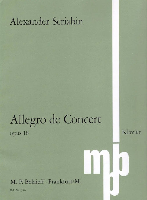 SKRJABIN - Allegro de Concert op. 18