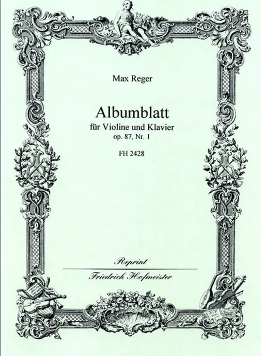 REGER - Albumblatt, op. 87,1