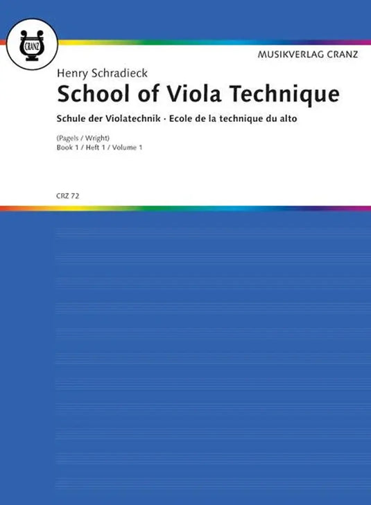 SCHRADIECK - School of Viola technique Volume 1