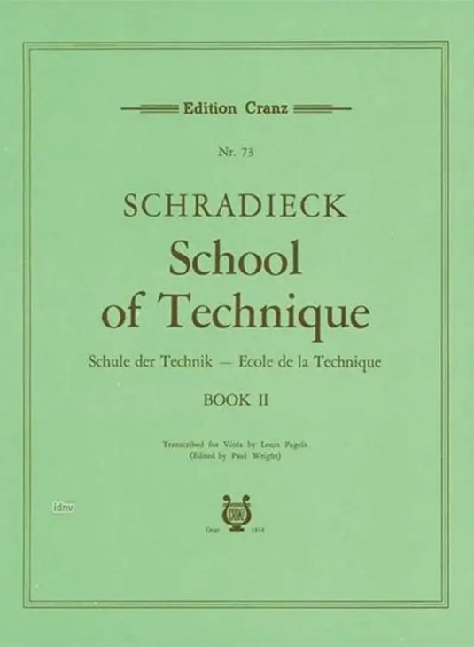 SCHRADIECK - School of Viola technique Volume 2