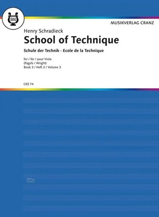 SCHRADIECK - School of Viola technique Volume 3