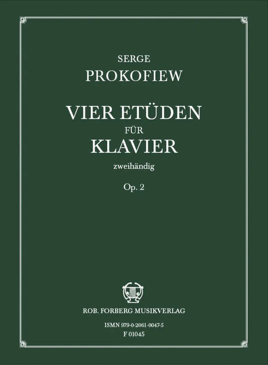 PROKOFIEFF - Vier Etüden, op. 2