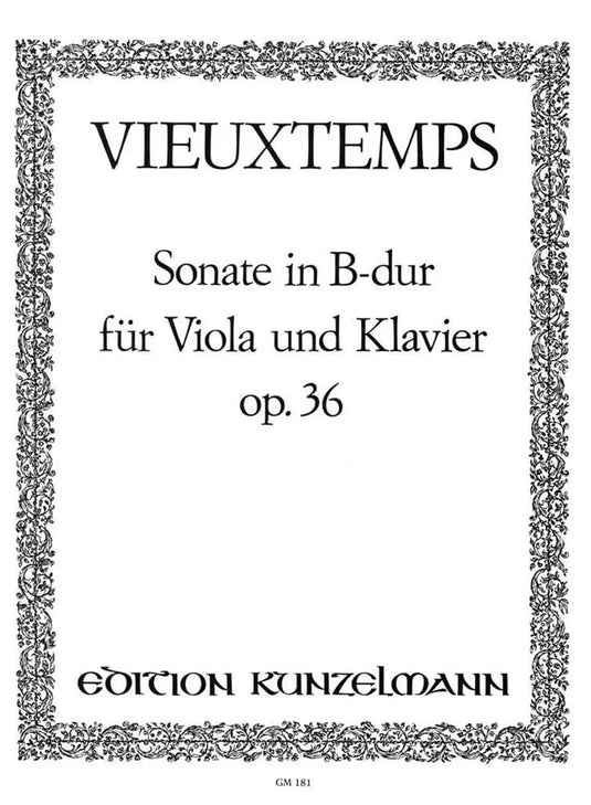 VIEUXTEMPS - Sonata in B Dur Op. 36 fur Viola und Klavier
