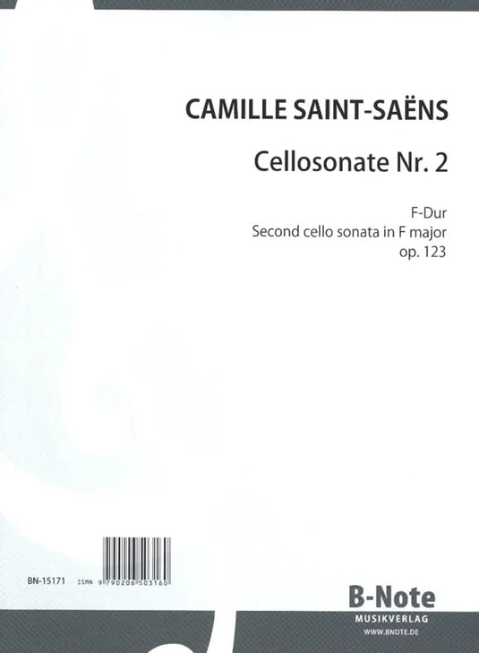 SAINT-SAENS - Cellosonate Nr.2 F-dur op.123