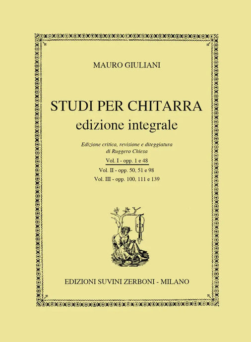 GIULIANI - Studi Per Chitarra Edizione Integrale vol.1 - op.1 e op.48