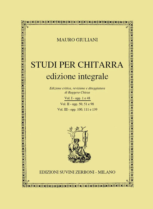 GIULIANI - Studi Per Chitarra Edizione Integrale vol.1 - op.1 e op.48