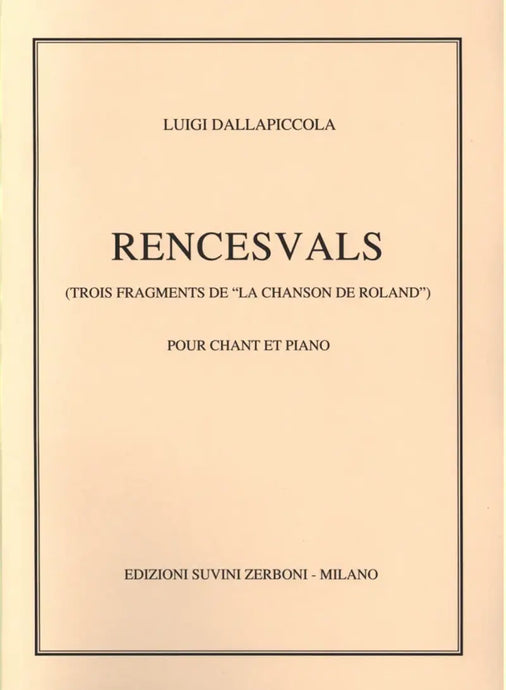 DALLAPICCOLA - Rencesvals (1946)