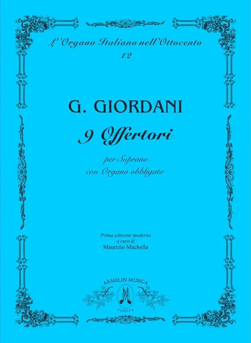 GIORDANI - 9 Offertori Per Soprano e Organo Concertato