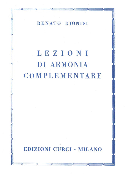 DIONISI - Lezioni di armonia complementare