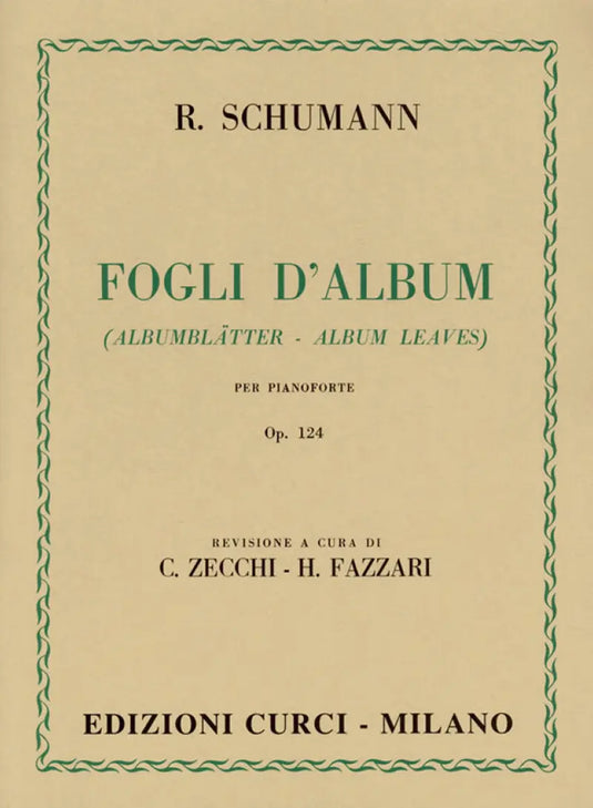 SCHUMANN - Fogli D'Album