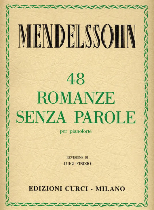 MENDELSSOHN - 48 Romanze Senza Parole (Finizio)