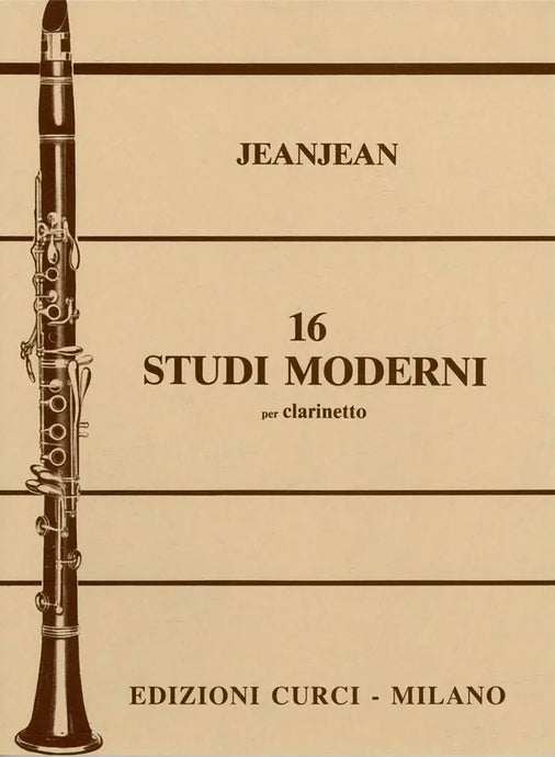 JEANJEAN - 16 Studi Moderni per Clarinetto