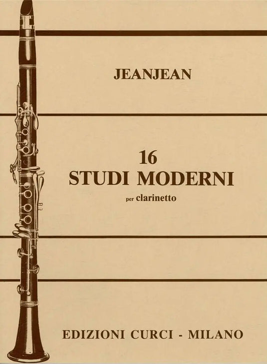 JEANJEAN - 16 Studi Moderni per Clarinetto