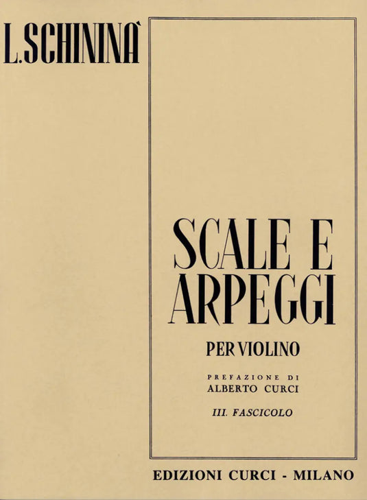 SCHININÀ - Scale E Arpeggi Vol. 3