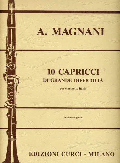MAGNANI - 10 Capricci Clarinetto