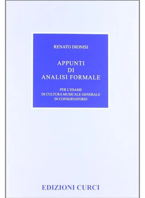 DIONISI - Appunti Di Analisi Formale