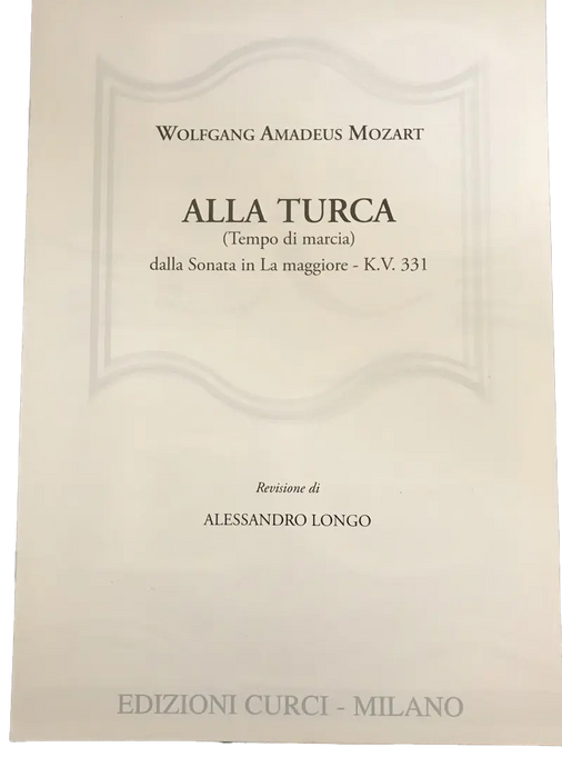 MOZART - Alla turca dalla Sonata in La magg. KV 331