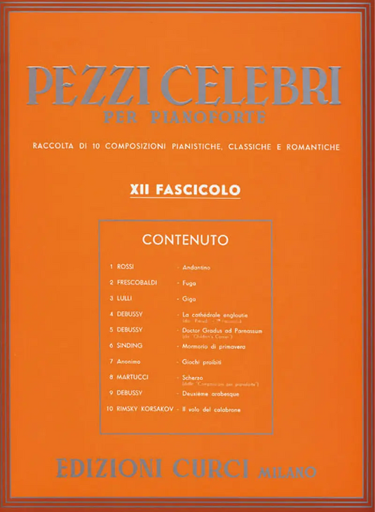 PEZZI CELEBRI PER PIANOFORTE - 12° fascicolo