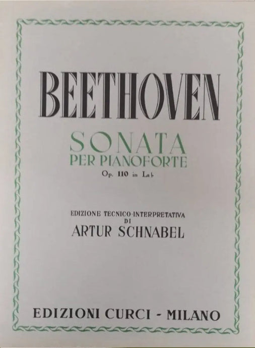 BEETHOVEN - Sonata op. 110 in La bem.
