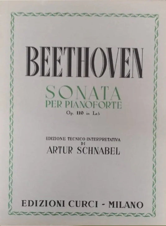 BEETHOVEN - Sonata op. 110 in La bem.