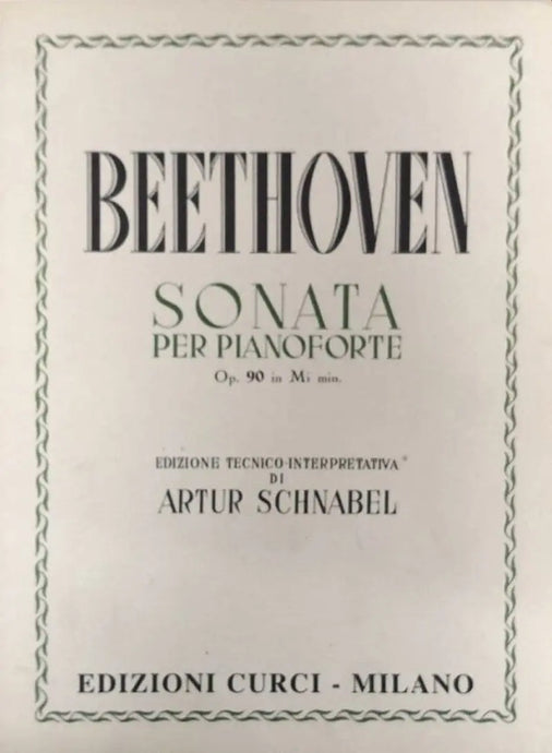 BEETHOVEN - Sonata op. 90 in Mi min